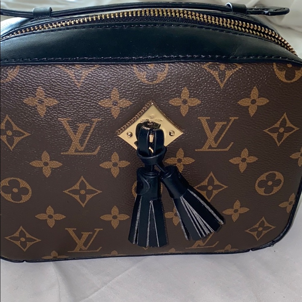 L V Saintonge crossbody bag in black